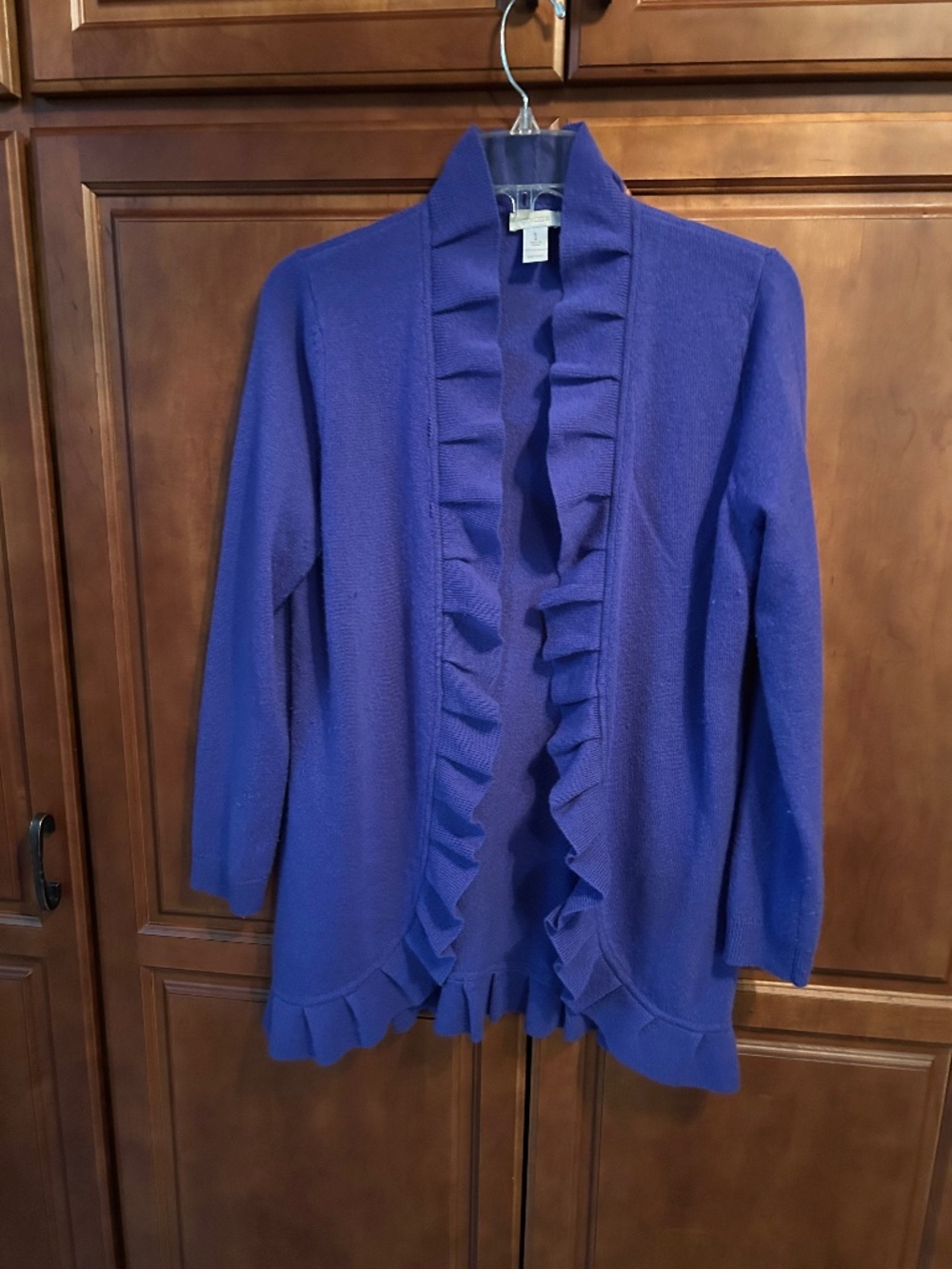 Chico’s 100% Cashmere Blue Sweater Size 1 (8-10)